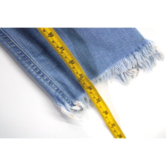 Black Label C'est Toi Denim Overall Womens Blue Medium Washed Distressed Large L - Picture 6 of 7